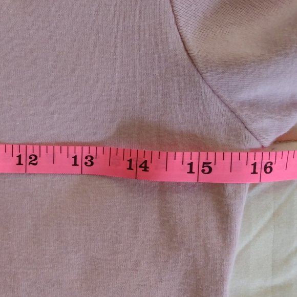 Zara light pink T-shirt. Has a small spot on back left near hem. Size L. - Picture 6 of 11